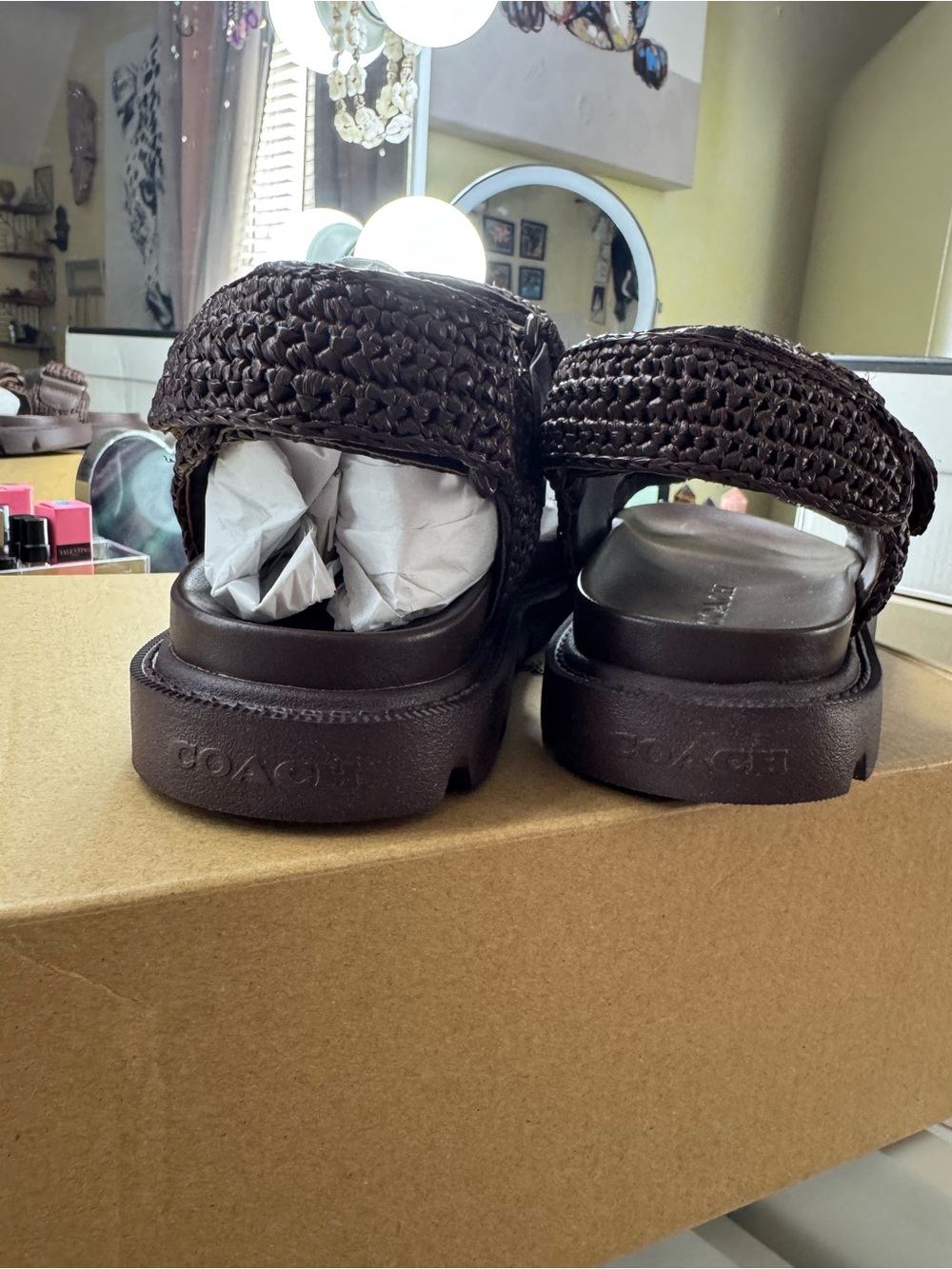 COACH BRYNN
RAFFIA SANDALS - Picture 6 of 8